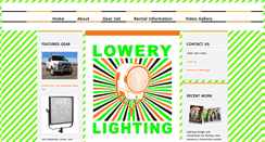 Desktop Screenshot of lowerylighting.com